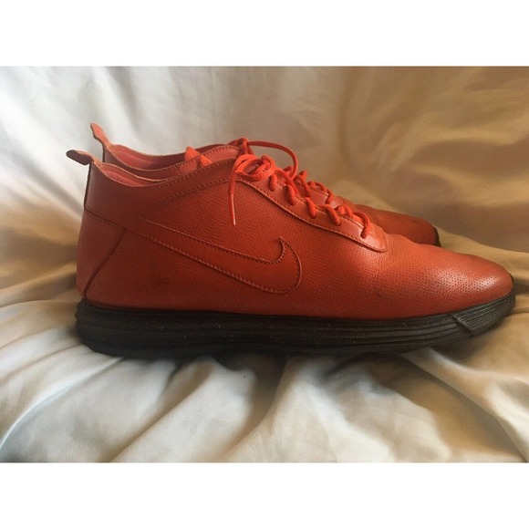 Authentic NIKE LUNAR REJUVEN8 Team Orange Anthracite Mid Leather 384518-800 13 M main image 11